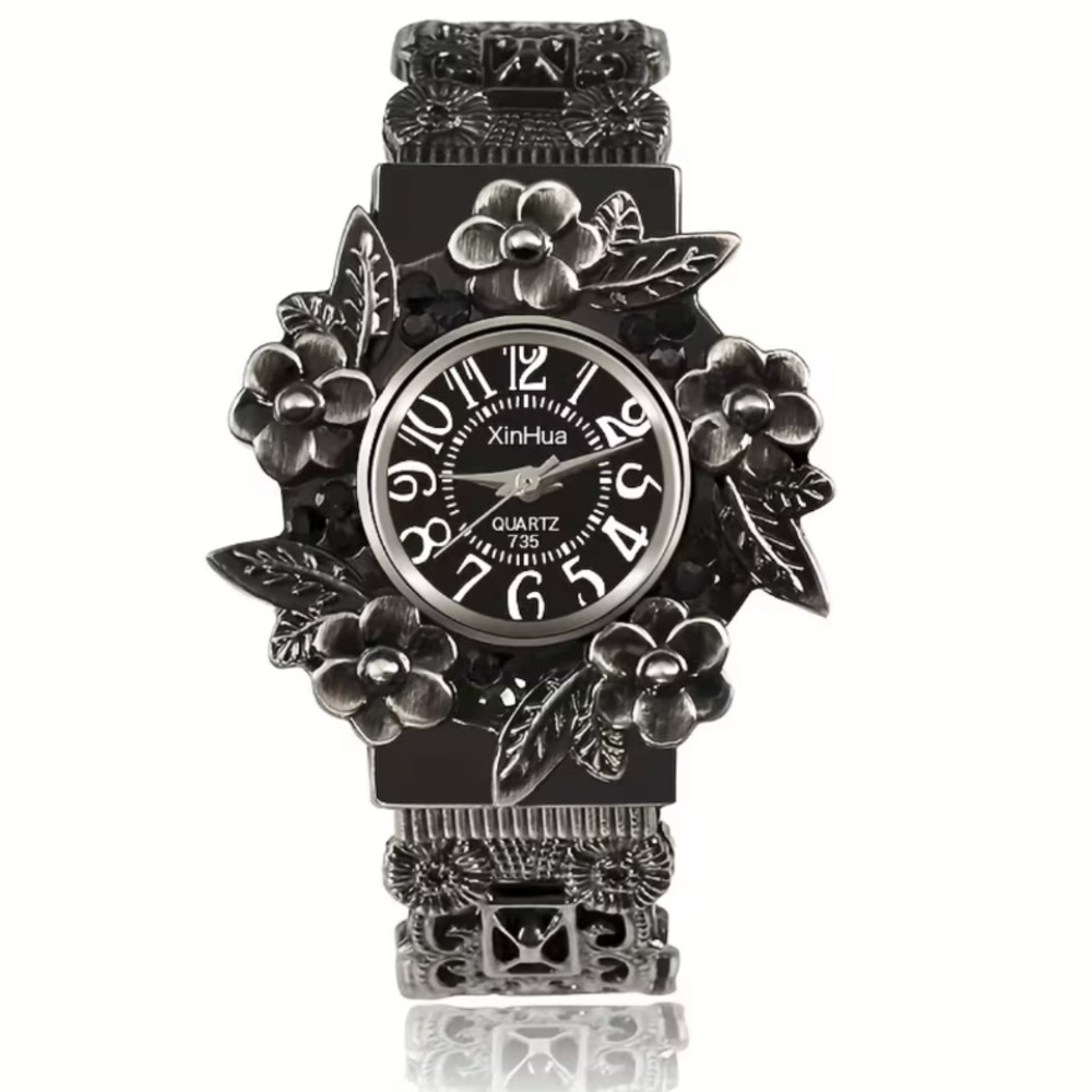 ⏱️⚙️⏱️ STEAMPUNK ANALOG QUARTZ FLEXIBLE CUFF WRISTWATCH❗️